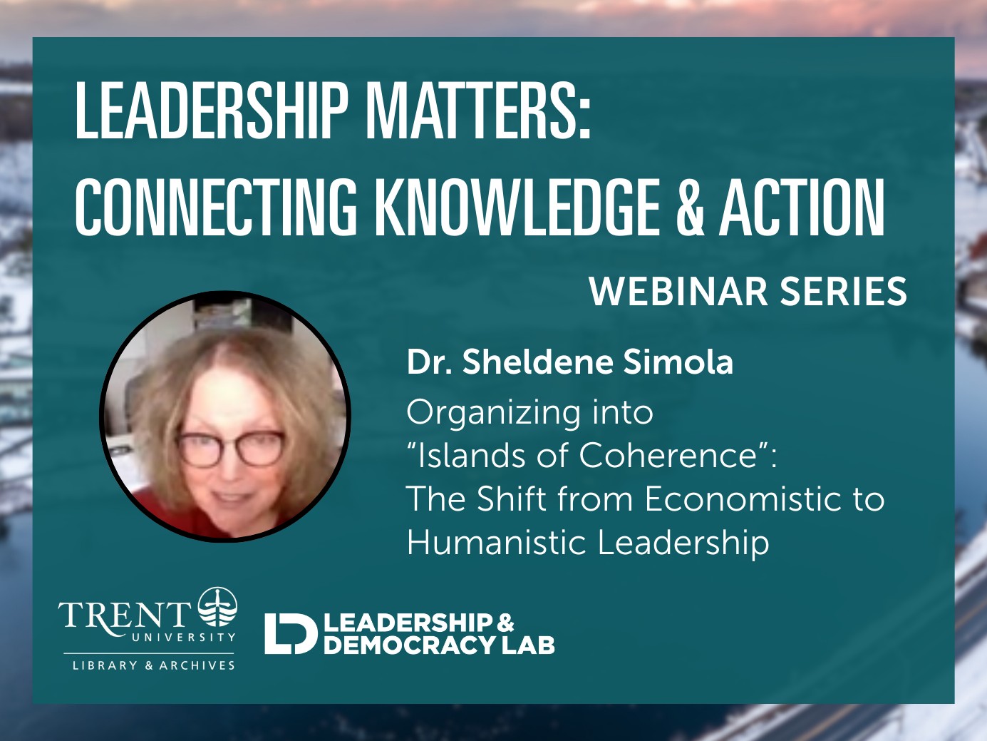 Infographic that reads Leadership Matters: Connecting Knowledge & Action