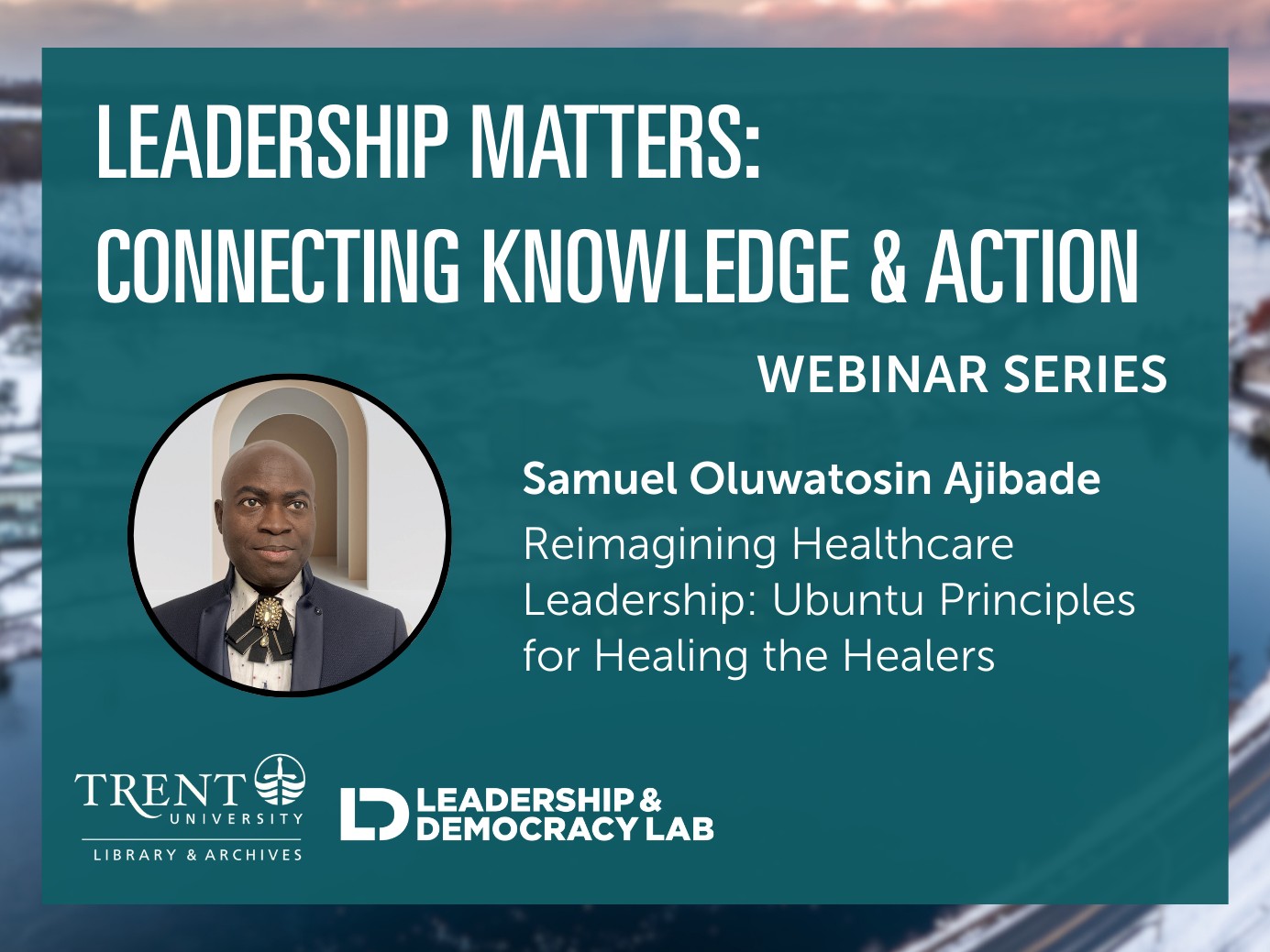 Infographic that reads Leadership Matters: Connecting Knowledge & Action