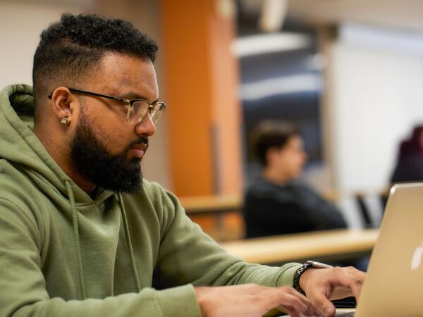 Person using laptop