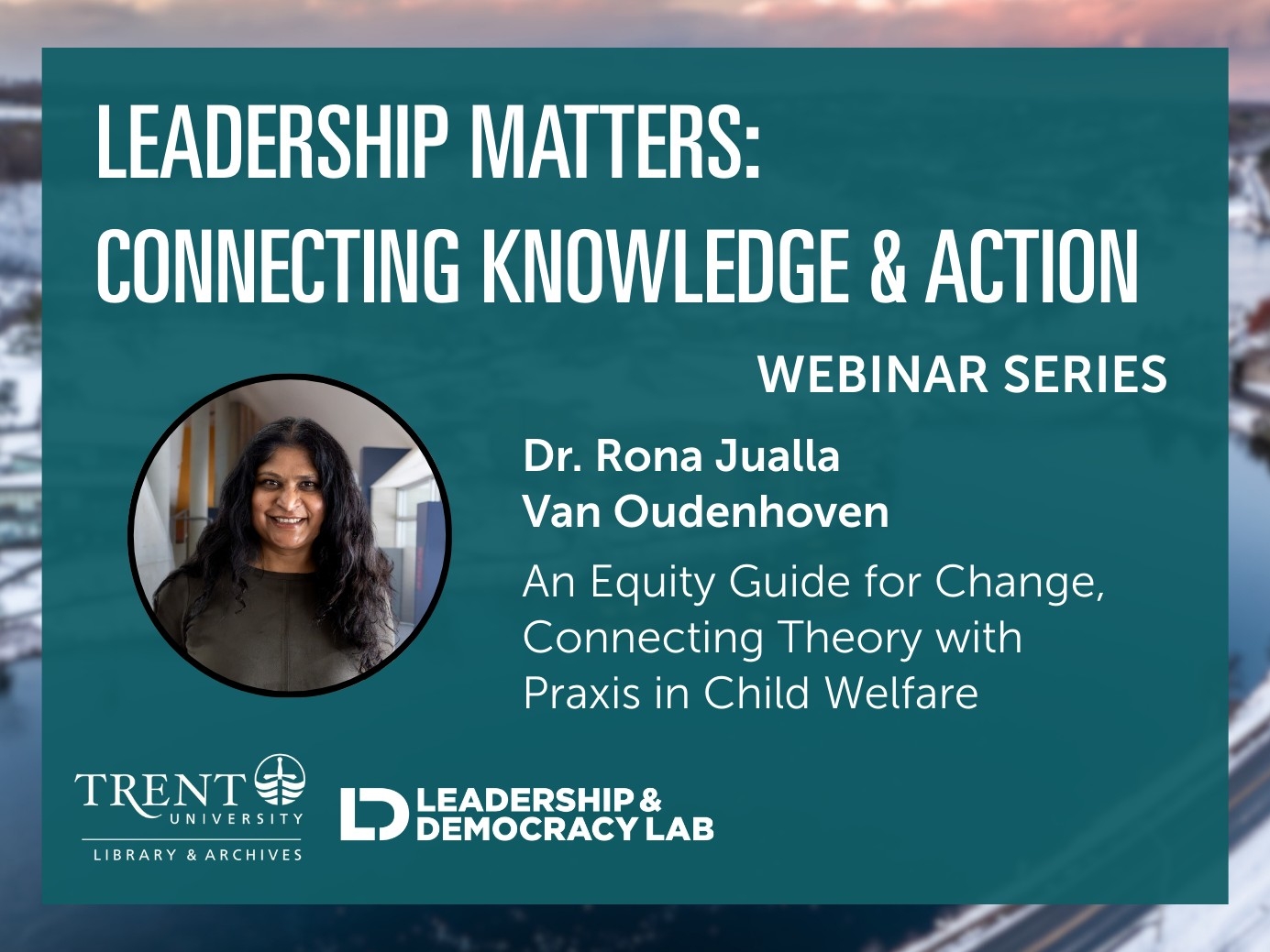 Infographic that reads Leadership Matters: Connecting Knowledge & Action