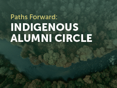 Overhead shot of forest and river