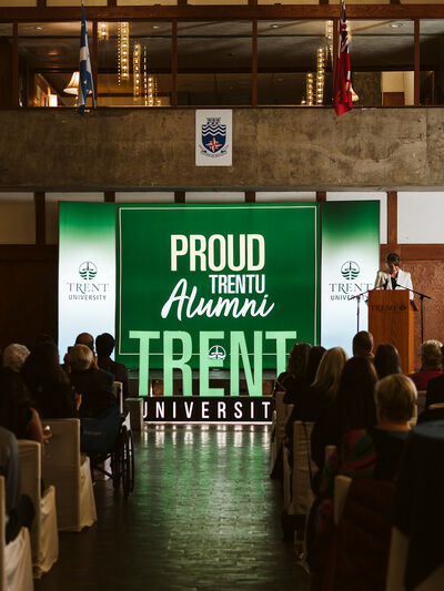 Crowd at alumni award gala