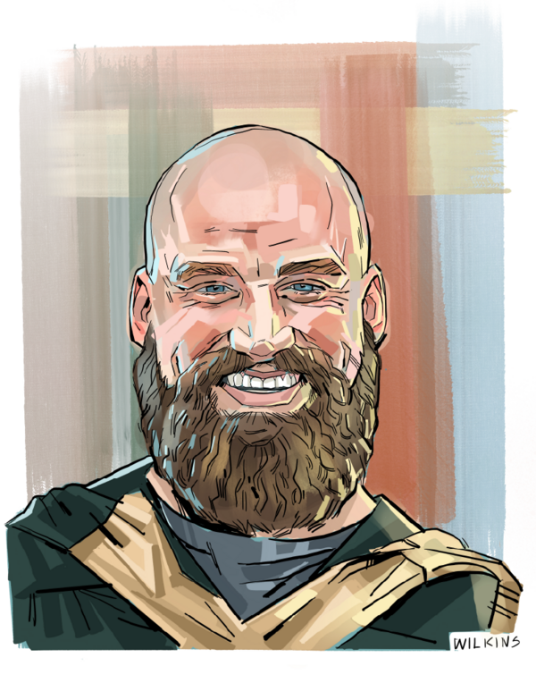 Illustration of Alumni Award Recipient