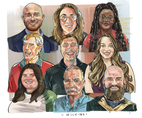 Illustration of Alumni Award Recipients